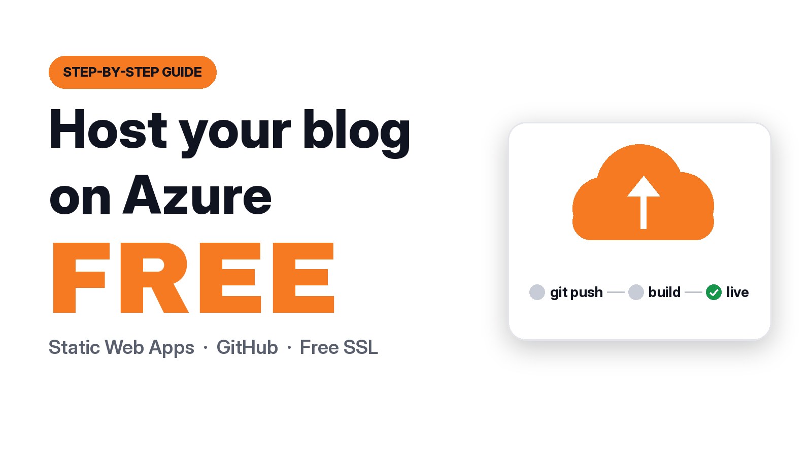 Host your blog on Azure Static Web Apps for free