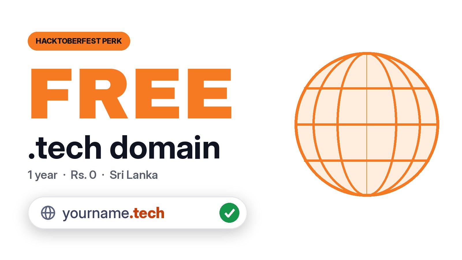 Free .tech domain for one year